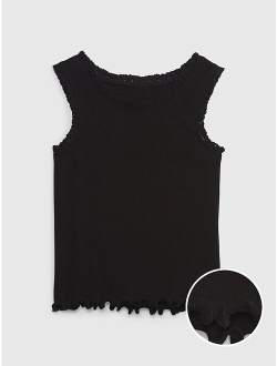 Toddler Rib Lace Tank Top