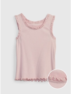 Toddler Rib Lace Tank Top