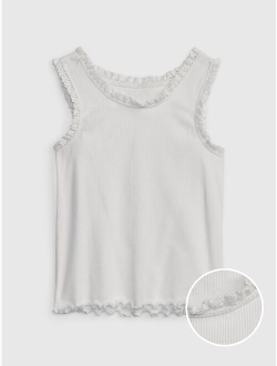 Toddler Rib Lace Tank Top