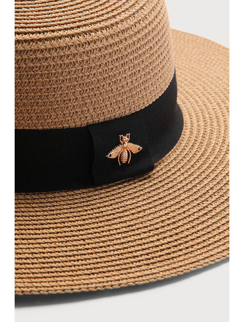 Lulus What's the Buzz Brown Straw Hat