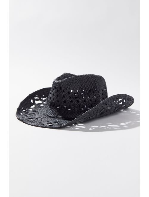 Urban Outfitters Janae Straw Cowboy Hat