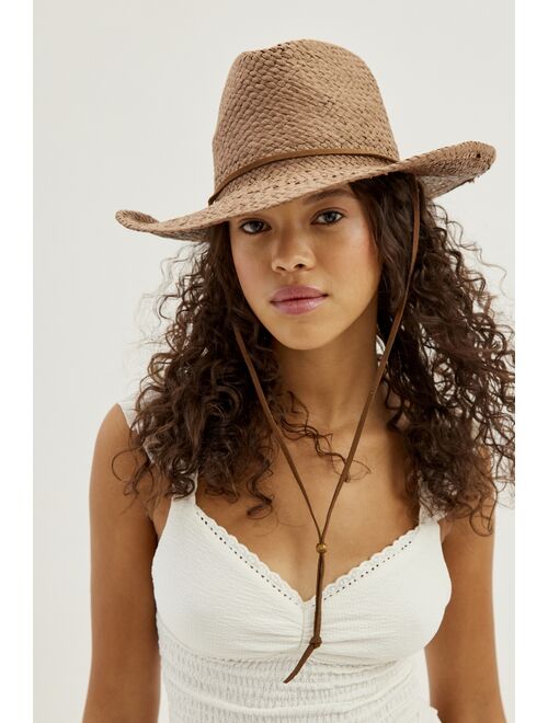 Urban Outfitters Jesse On Vacay Straw Cowboy Hat