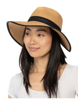 GIANI BERNINI Women's Panama Crown Face Framer Straw Hat