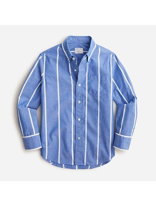 J.Crew Kids' Secret Wash shirt in light-blue gingham