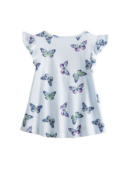 Toddler Girl Jumping Beans Printed Flutter Swing Top