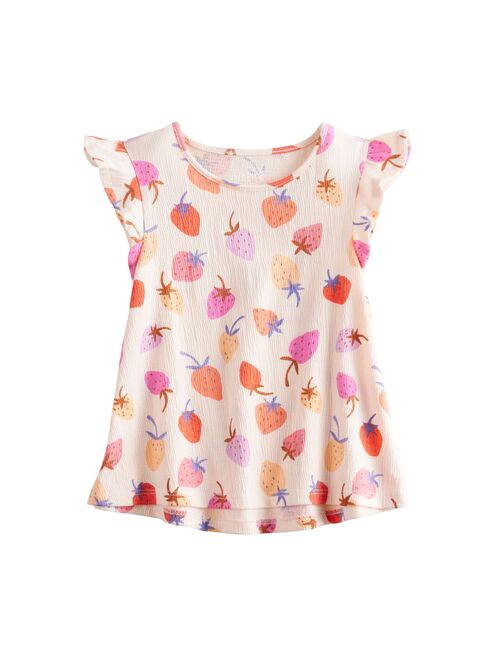 Toddler Girl Jumping Beans Printed Flutter Swing Top