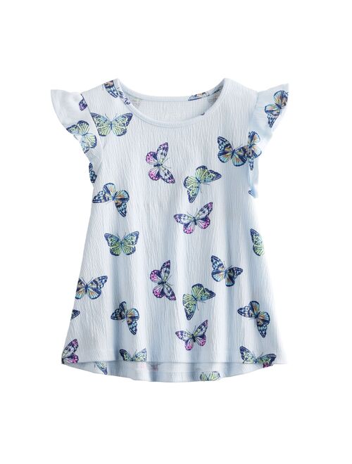 Toddler Girl Jumping Beans Printed Flutter Swing Top