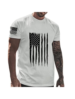 Generic Patriotic Shirts for Men, America Patriotic Flag Men's Shirts,Mens Patriotic T Shirt Short Sleeve 4Th of July Tshirts Tees