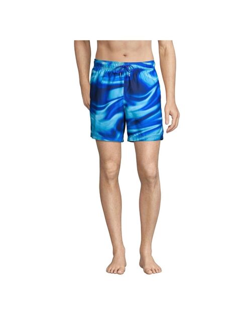 Lands' End Men's 6" Print Volley Swim Trunks