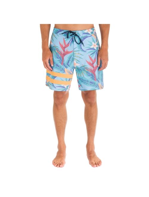 Hurley Men's Phantom+ Block Party Renegade Drawstring 18" Boardshorts