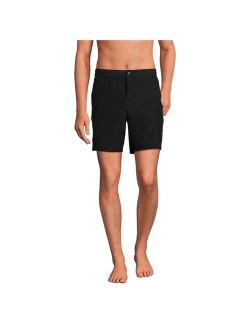 Men's Big Lined 7" Hybrid Swim Shorts