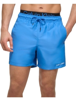 Men's 5" Logo Elastic Waistband Swim Trunks