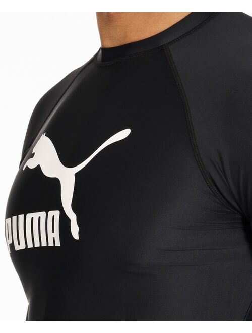 Puma Men's Archive Performance-Fit Long-Sleeve Swim Shirt