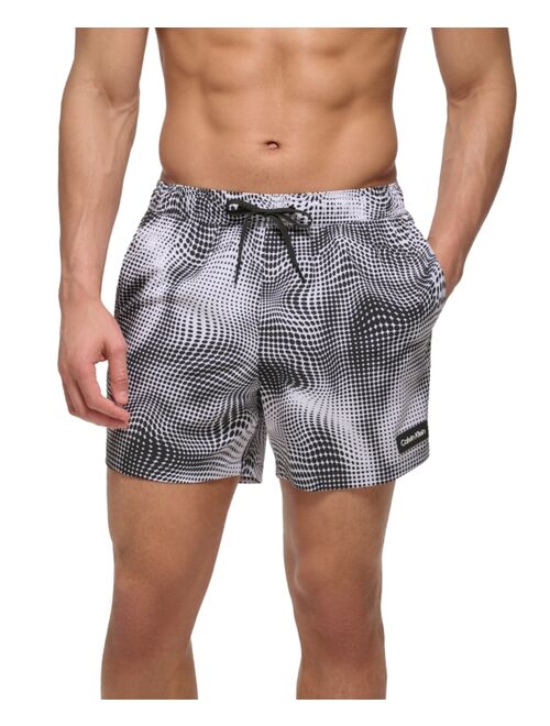 Calvin Klein Men's 5" Optical Wrap Swim Trunks