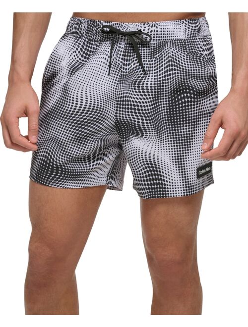 Calvin Klein Men's 5" Optical Wrap Swim Trunks