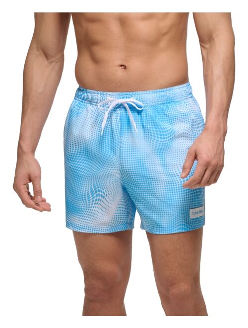 Calvin Klein Men's 5" Optical Wrap Swim Trunks