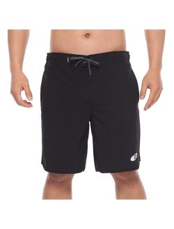 Rokka&Rolla Men's 9" Stretch Mesh Lined Swim Trunks, up to Size 2XL