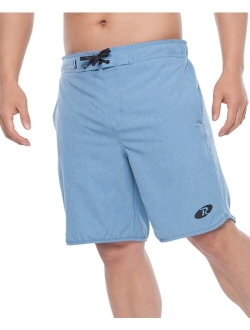 Rokka&Rolla Men's 9" Stretch Mesh Lined Swim Trunks, up to Size 2XL