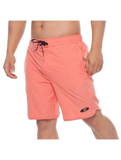 Rokka&Rolla Men's 9" Stretch Mesh Lined Swim Trunks, up to Size 2XL