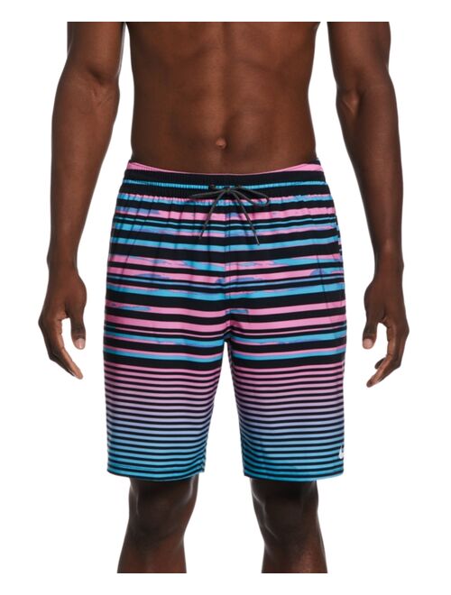 Nike Men's Fade Stripe Breaker 9" Swim Trunks