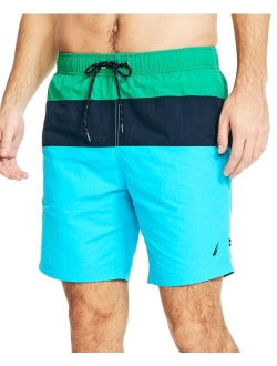 Men's Quick-Dry Colorblocked 8" Swim Trunks