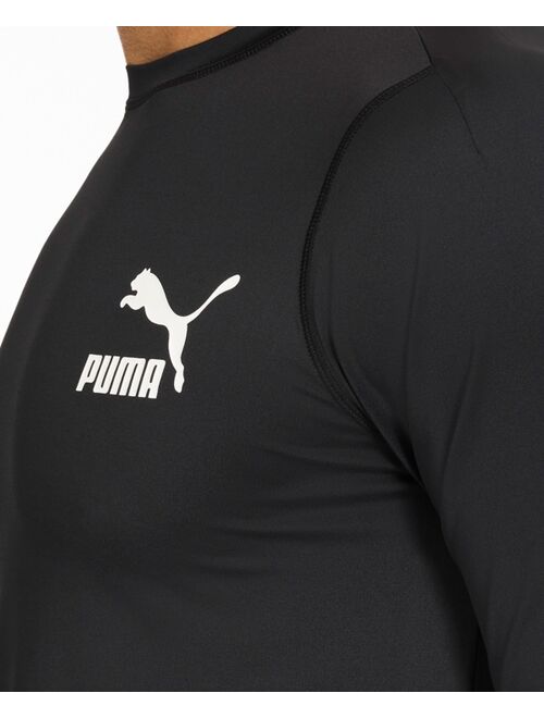 Puma Men's Archive Regular-Fit Long-Sleeve Swim Shirt