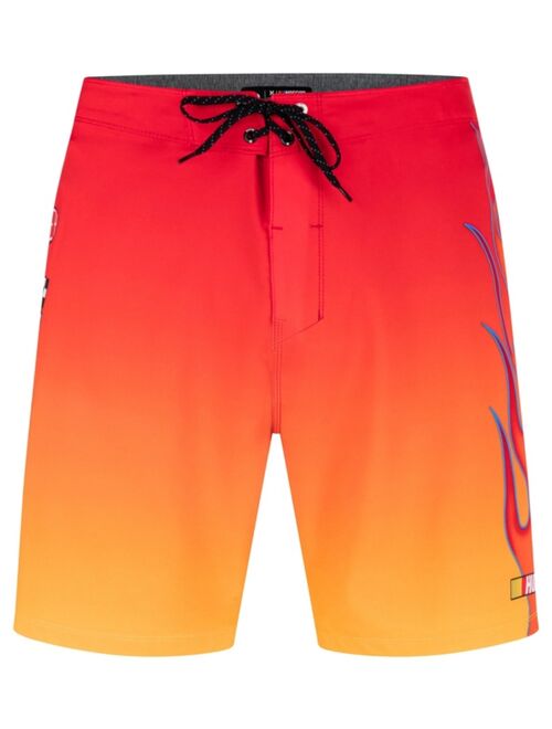 Hurley Men's Phantom Nascar Flames Drawstring Board Shorts