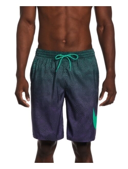 Men's Breaker Grid Swoosh Printed 9" Swim Trunks