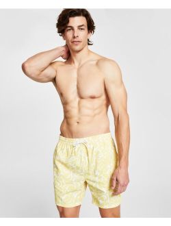 Men's Vibrant Printed Drawstring Swim Trunks