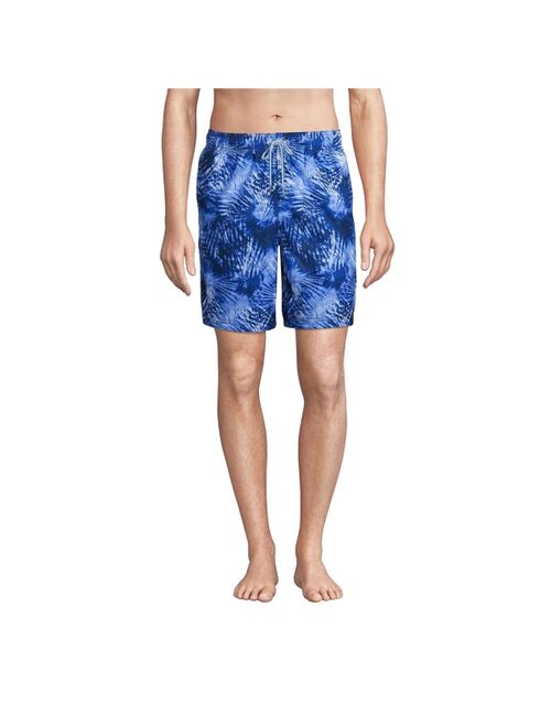 Lands' End Men's 8" Print Volley Swim Trunks