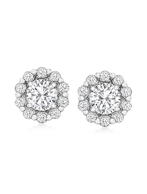 Ross-Simons 1.00 ct. t.w. Diamond Jewelry Set: Stud Earrings and Earring Jackets in 14kt White Gold