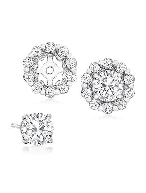 Ross-Simons 1.00 ct. t.w. Diamond Jewelry Set: Stud Earrings and Earring Jackets in 14kt White Gold