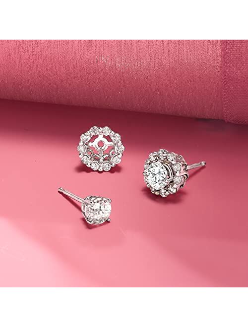 Ross-Simons 1.00 ct. t.w. Diamond Jewelry Set: Stud Earrings and Earring Jackets in 14kt White Gold