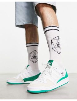 Forum Low sneakers in white and green