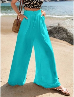 Paperbag Waist Wide Leg Pants