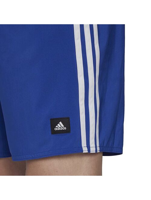 Men's adidas 3 Stripe Classic Swim Trunks