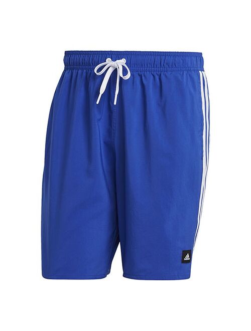 Men's adidas 3 Stripe Classic Swim Trunks