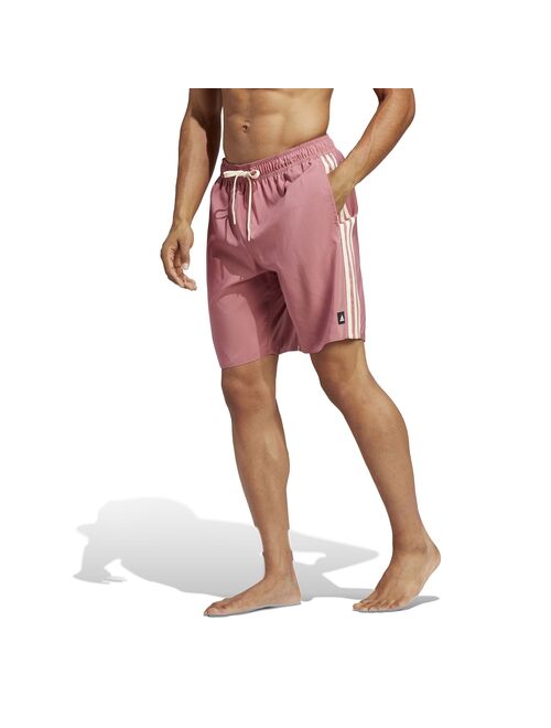 Men's adidas 3 Stripe Classic Swim Trunks