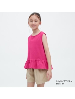 AIRism Cotton Frill Sleeveless T-Shirt