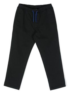 Kids embroidered-logo track pants