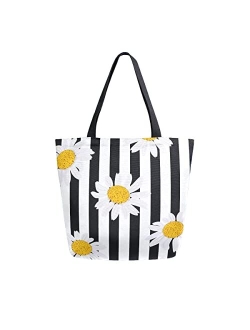 SUABO Tote Bag Kitchen Reusable Grocery Bags Canvas Shopping Bag for Outdoor