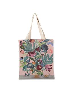 Generic Canvas Tote Bag for Women - Reusable Tote Bags Vintage Tote Bag for School Bagfor Shopping & Beach (style-9, M(1411))