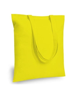 TOPDesign 5 | 12 | 24 | 48 | 192 Pack Economical Cotton Tote Bag, Lightweight Medium Reusable Grocery Shopping Cloth Bags, Suitable for DIY, Advertising, Promotion, Gift,