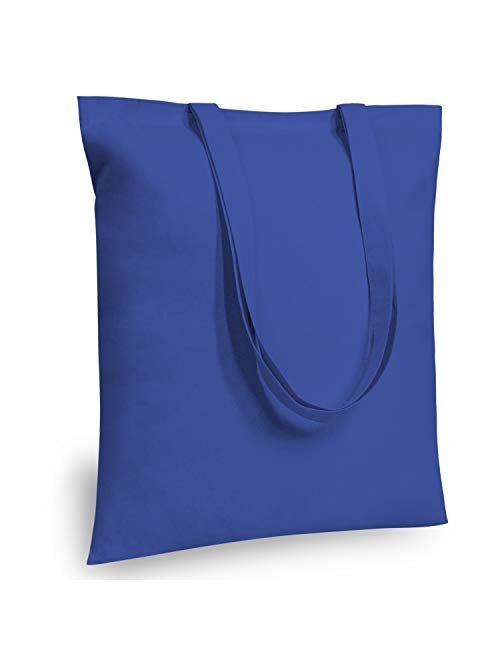 TOPDesign 5 | 12 | 24 | 48 | 192 Pack Economical Cotton Tote Bag, Lightweight Medium Reusable Grocery Shopping Cloth Bags, Suitable for DIY, Advertising, Promotion, Gift,