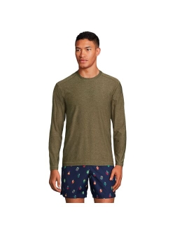 lands end Men's Lands' End SPF Long Sleeve Swim Tee