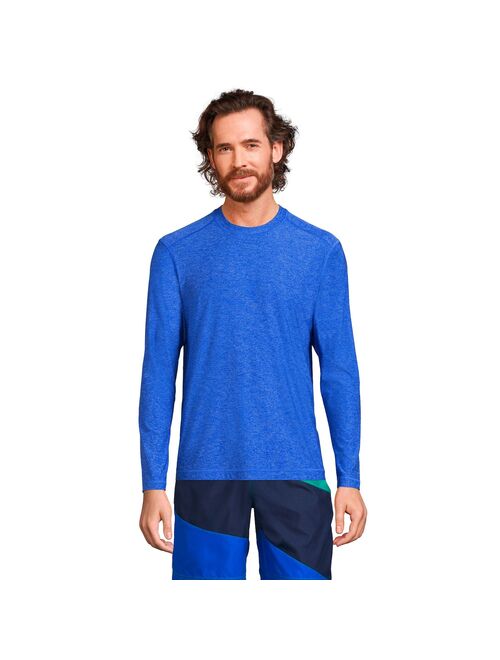 lands end Men's Lands' End SPF Long Sleeve Swim Tee