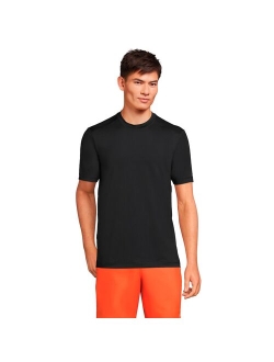 lands end Men's Lands' End SPF Short Sleeve Swim Tee