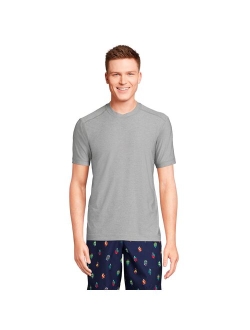 lands end Men's Lands' End SPF Short Sleeve Swim Tee