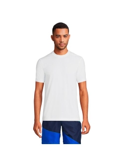 lands end Men's Lands' End SPF Short Sleeve Swim Tee