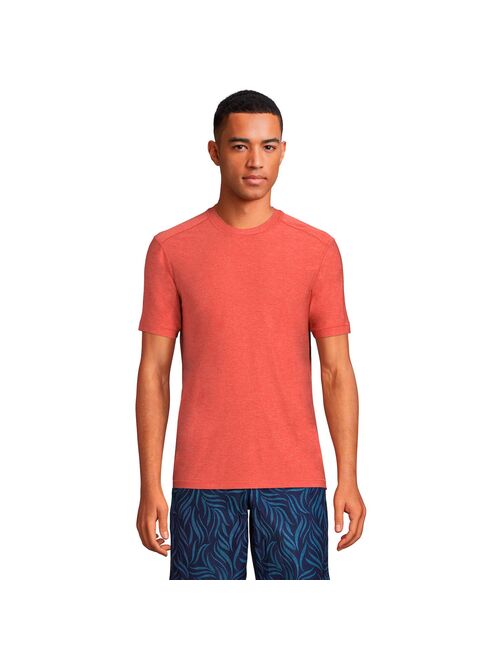 lands end Men's Lands' End SPF Short Sleeve Swim Tee